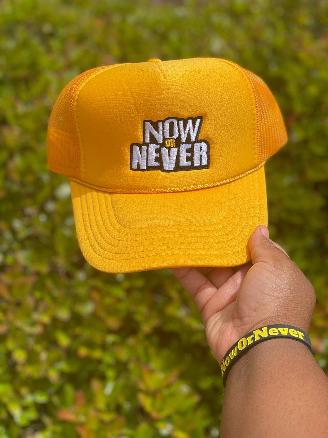 Now Or Never Trucker Hat