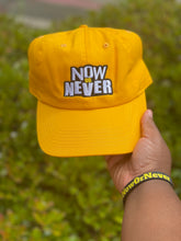 Load image into Gallery viewer, Now Or Never GOLD Dad Hat
